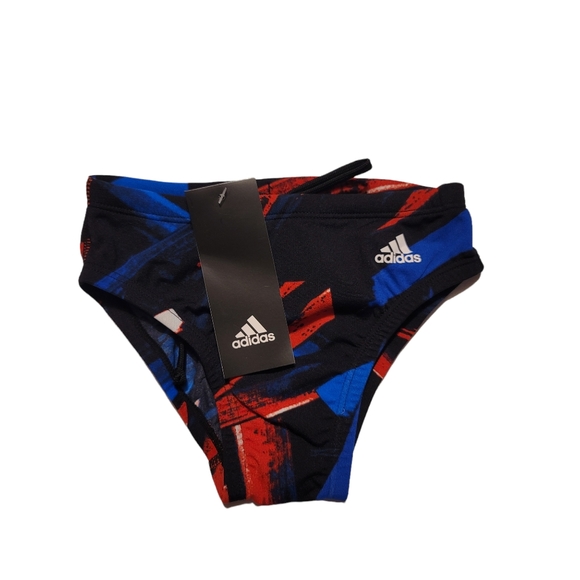 Adidas Boys Tribal Print Swim Brief - Picture 1 of 4